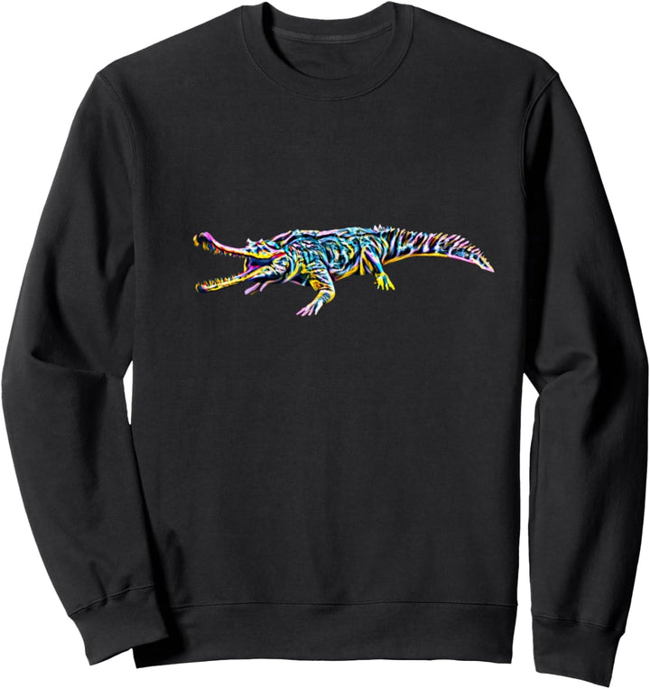 Krokodil Alligator Reptilien Motiv Echse Raubtiere Krokodile Sweatshirt