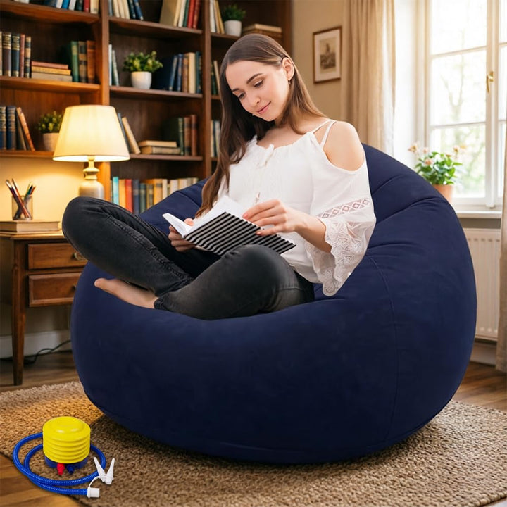Aufblasbarer Sitzsack, Aufblasbarer Sessel, Sitzsack Aufblasbar Mit Luftpumpe, Aufblasbares Stuhl So