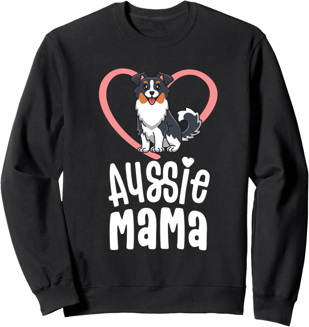 Aussie Mama Shirt Australian Shepherd Gifts For Women Dog Sweatshirt