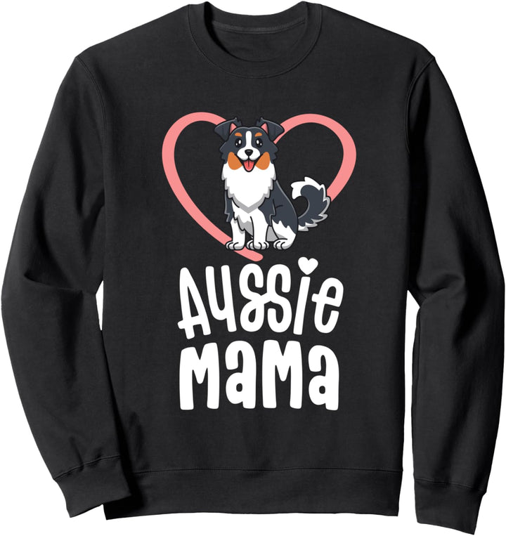 Aussie Mama Shirt Australian Shepherd Gifts For Women Dog Sweatshirt