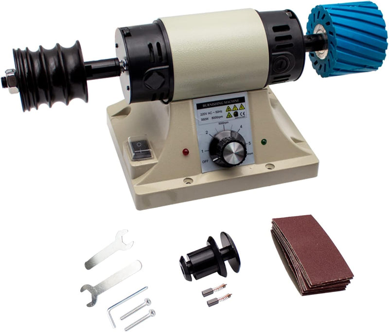 Toplionace 220V Leder Polier Poliermaschine, Leder Kantenschleifmaschine 0-8000U/min (ohne Flexiblen