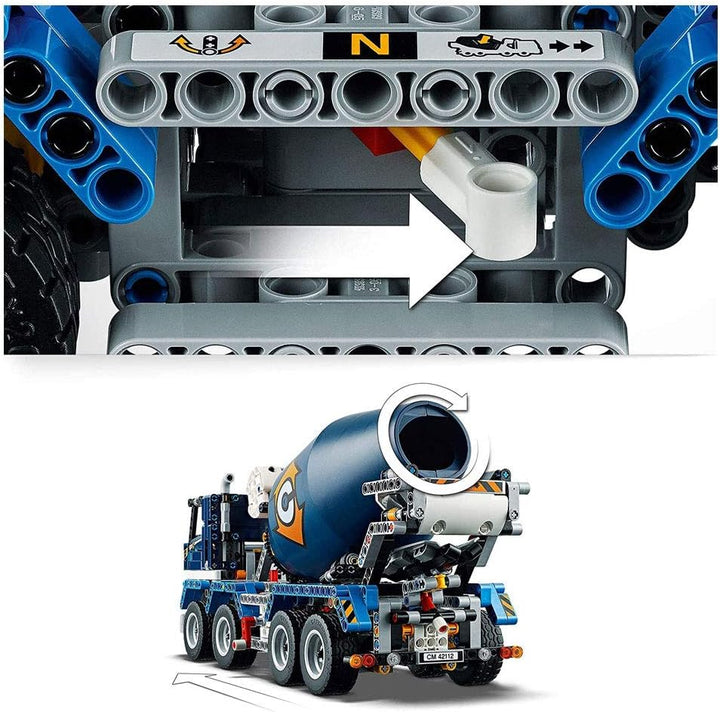 LEGO 42112 Technic Betonmischer-LKW, Mischmaschine, Spielzeug für Kinder ab 10 Jahre, Baufahrzeug mi