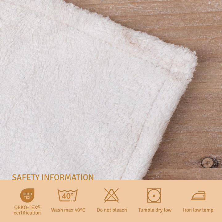 Wanapix | Personalisierte Kuscheldecke mit Foto & Text | Ultra-weich, robust & leicht | Anti-Pilling