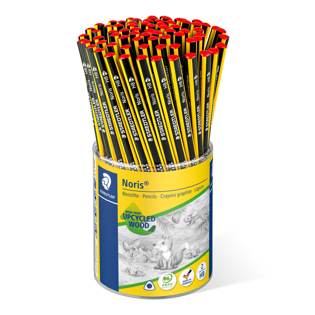 STAEDTLER Bleistift Noris (hohe Bruchfestigkeit, ergonomische Dreikantform, rutschfeste Soft-Oberflä