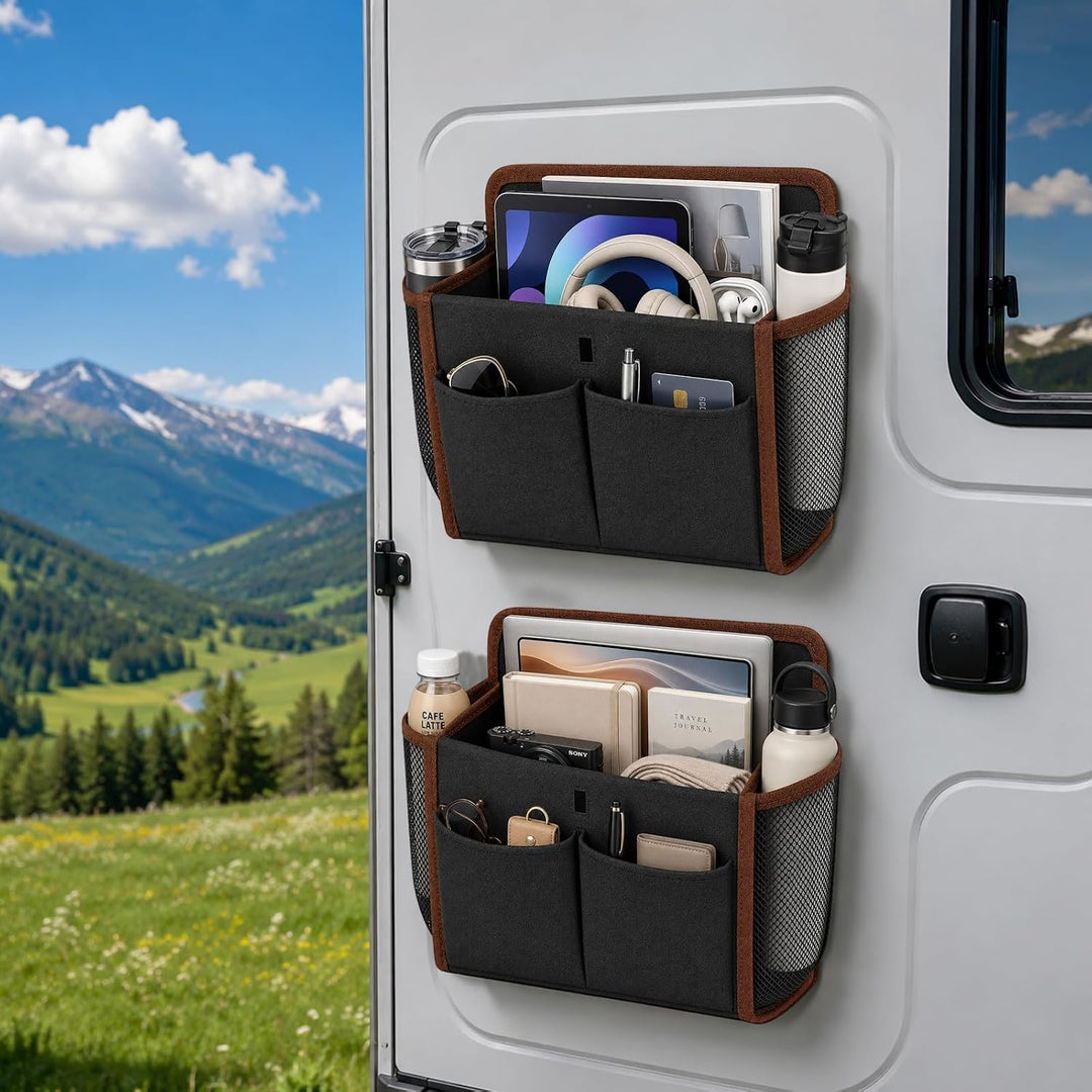 Wohnmobil Camping Organizer, Faltbarer Hängeorganizer Ohne Bohren, Selbstklebender Camping Organizer