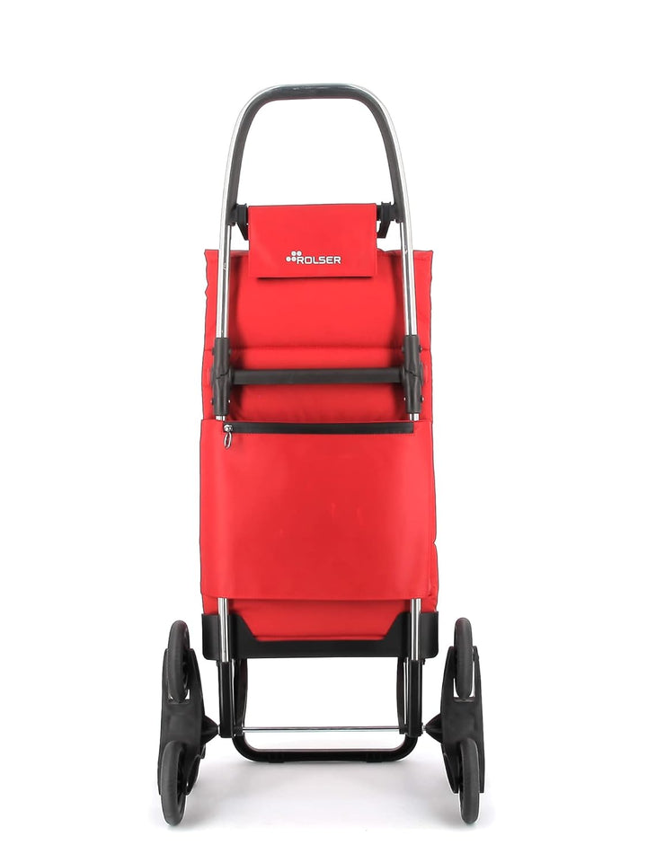Klappbarer Einkaufstrolley Rolser Big Polar 6 Räder Treppensteiger - Rot 6 Räder Treppensteiger Zusa