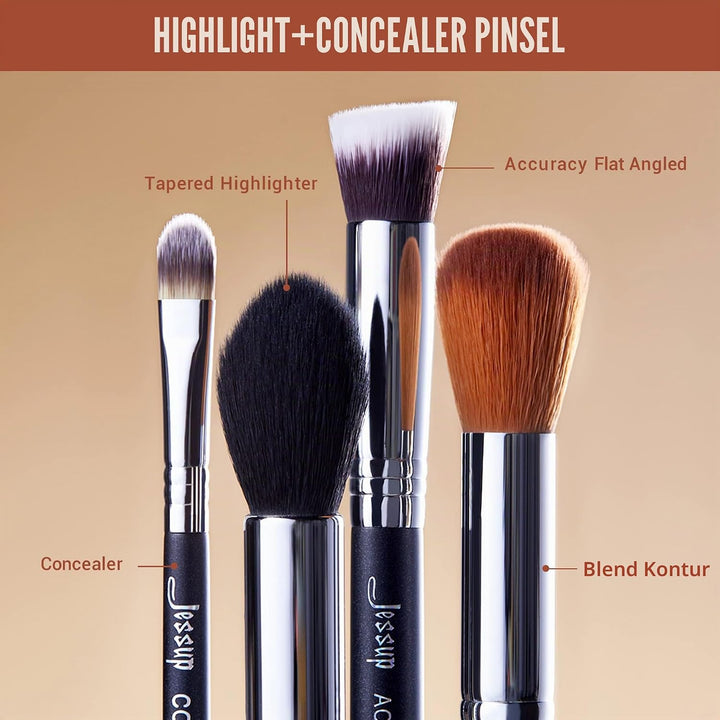 Jessup Pinselset Augenpinsel Augenpinselset Make Up Pinsel Set Lidschattenpinsel Vegane Schminkpinse