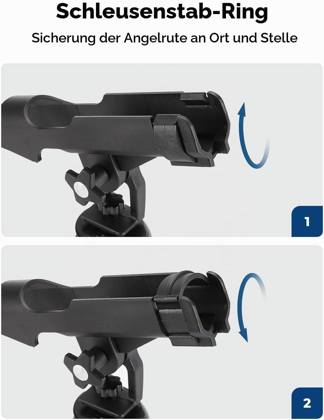 KEMIMOTO Kajak Angelrutenhalter Angelrutenhalter - T-förmige Schraube montiert/Track Mount auf Schie