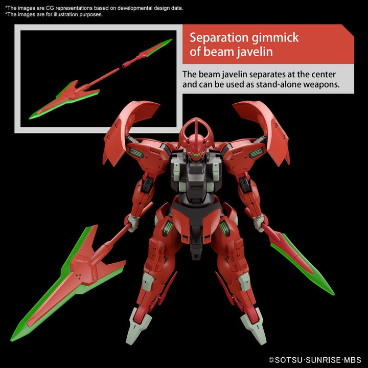 BANDAI Gundam – HG 1/144 Darilbalde – Modellbausatz, Darilbalde