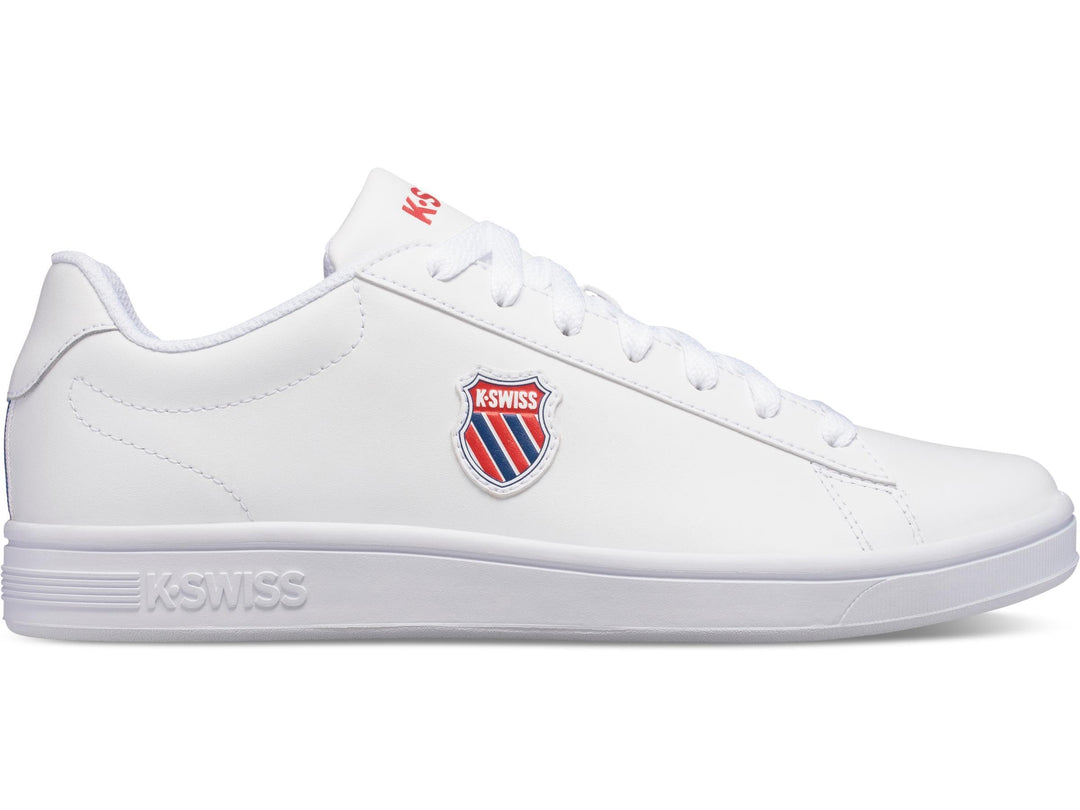 K-Swiss Herren Court Shield Sneaker 40 EU White Corporate, 40 EU White Corporate
