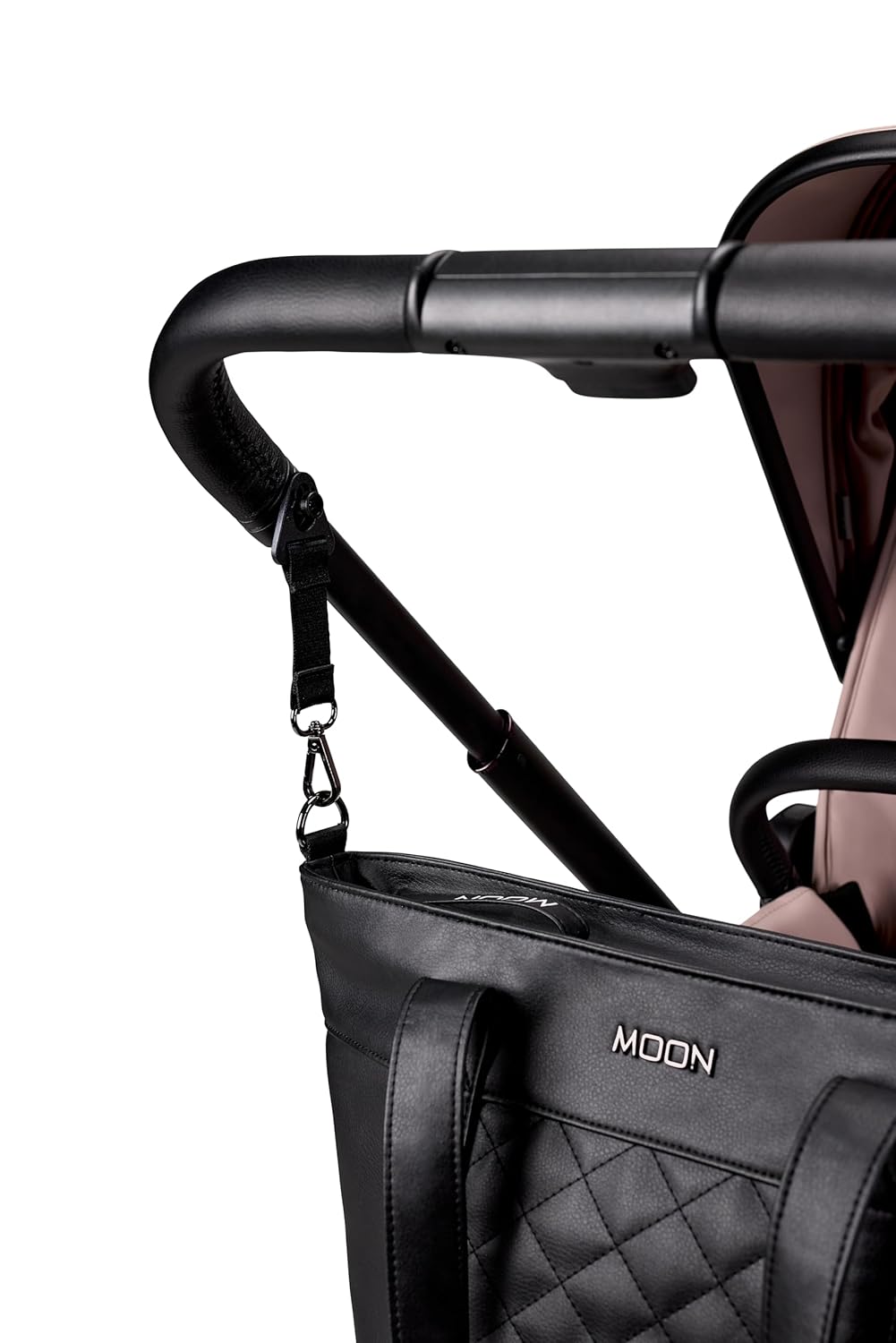 MOON Wickeltasche V-Shape black leather