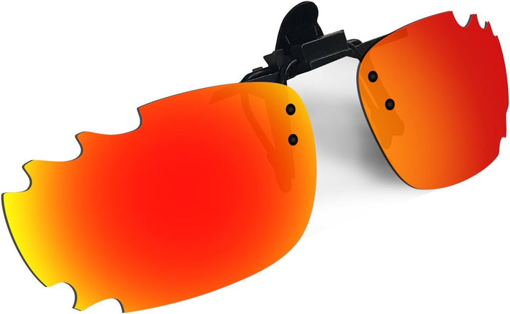 HKUCO Sonnenbrille Clip Rot/Blau Polarisiert Objektive für Myopie Frame Clip Polarisiert Objektive U