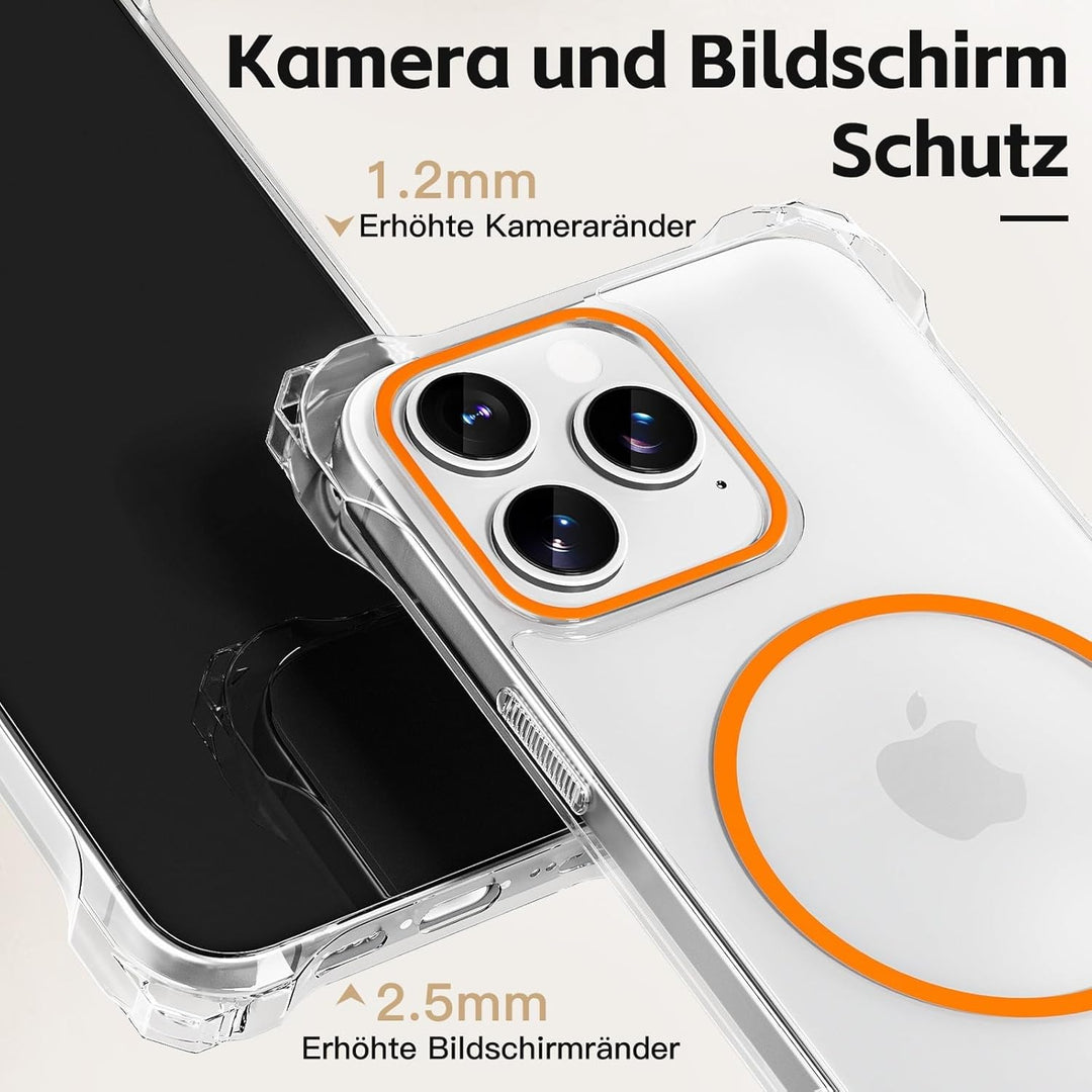 Handykette für iPhone 15 Pro Hülle mit Band mit 2 Displaychutzfolie Panzerglas + 2 Kameraschutz Hand