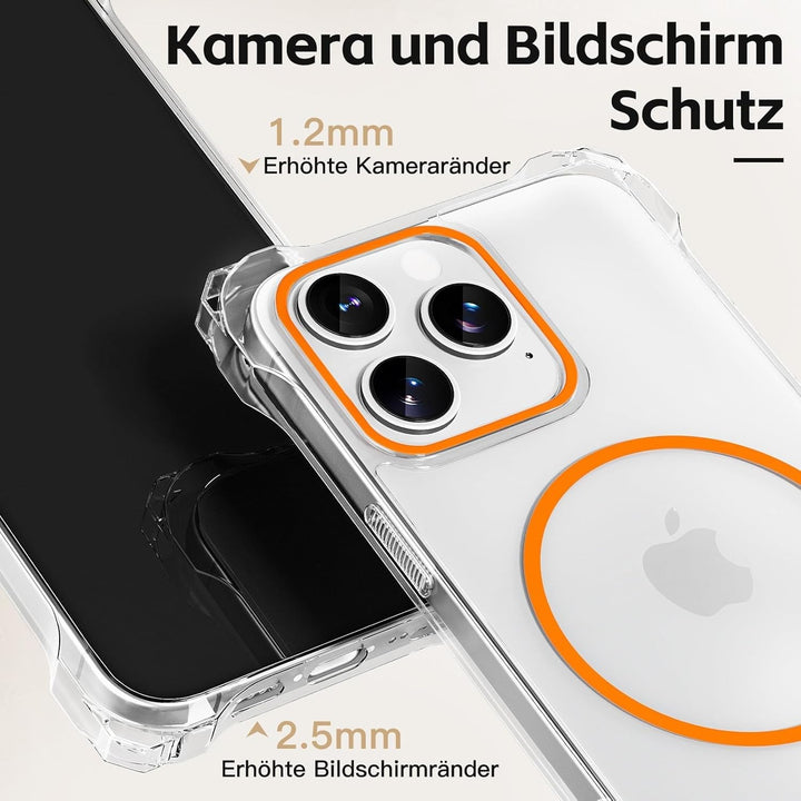Handykette für iPhone 15 Pro Hülle mit Band mit 2 Displaychutzfolie Panzerglas + 2 Kameraschutz Hand