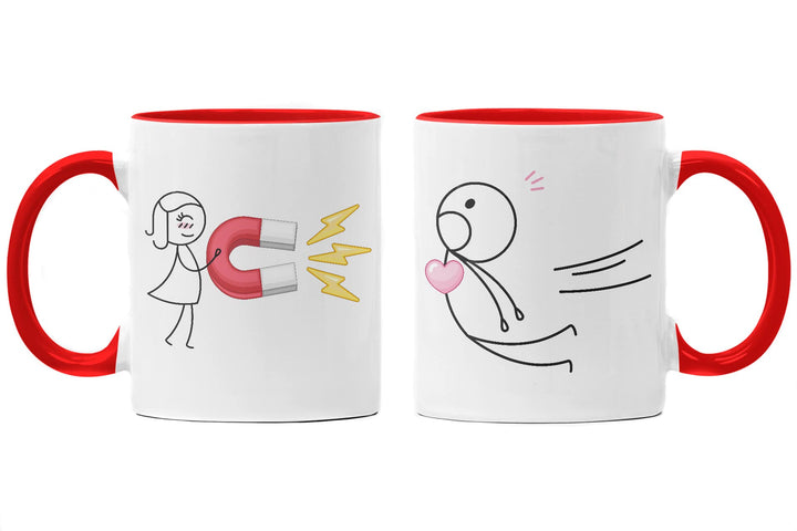 Trendation - Partnertassen Tassen Set Geschenk Sie und Ihn Liebe Valentinstag Kaffeetassen Lustig Fr