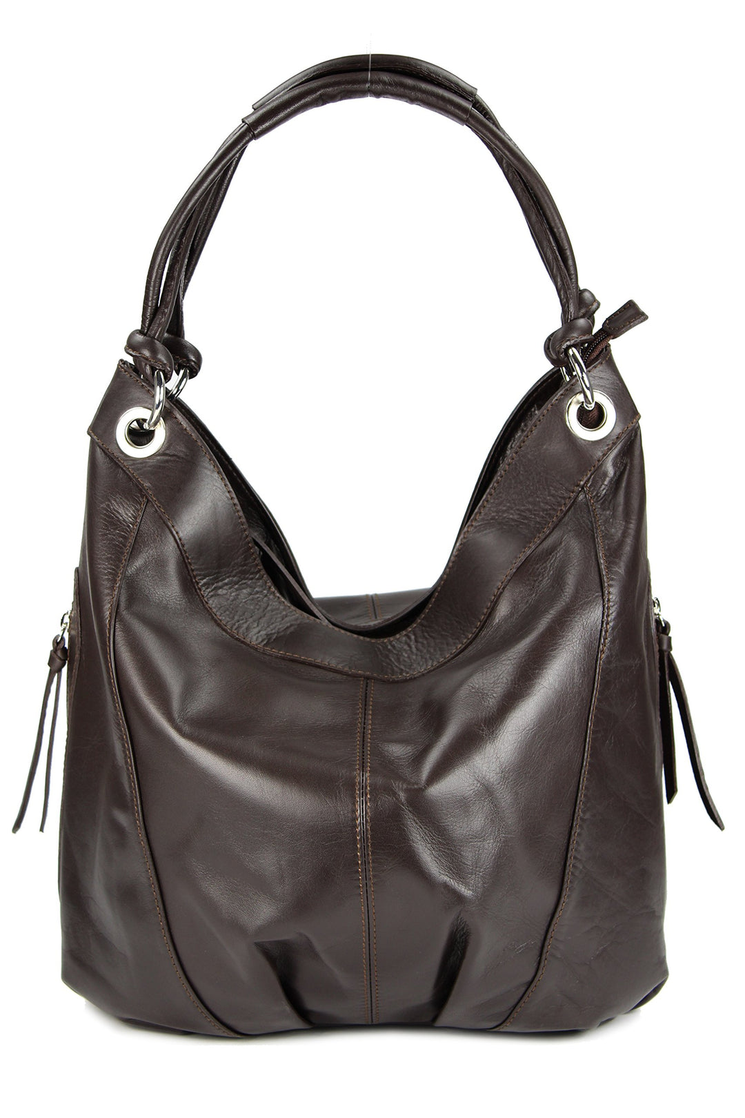 Belli ital. Nappa Leder Shopper Handtasche Damentasche Ledertasche - Farbauswahl - 35x31(mittig) x17