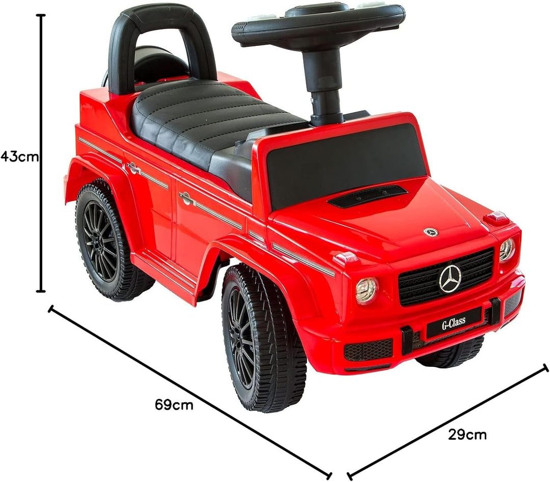 Rutscherauto Mercedes G350d, Babyrutscher mit leisen Kunststoffrädern, Kinderfahrzeug, Rutschauto