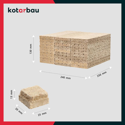 KOTARBAU® Kaminanzünder 1200 STK Würfel Grillanzünder Schnellanzünder Öko Ofenanzünder Kohlenanzünde