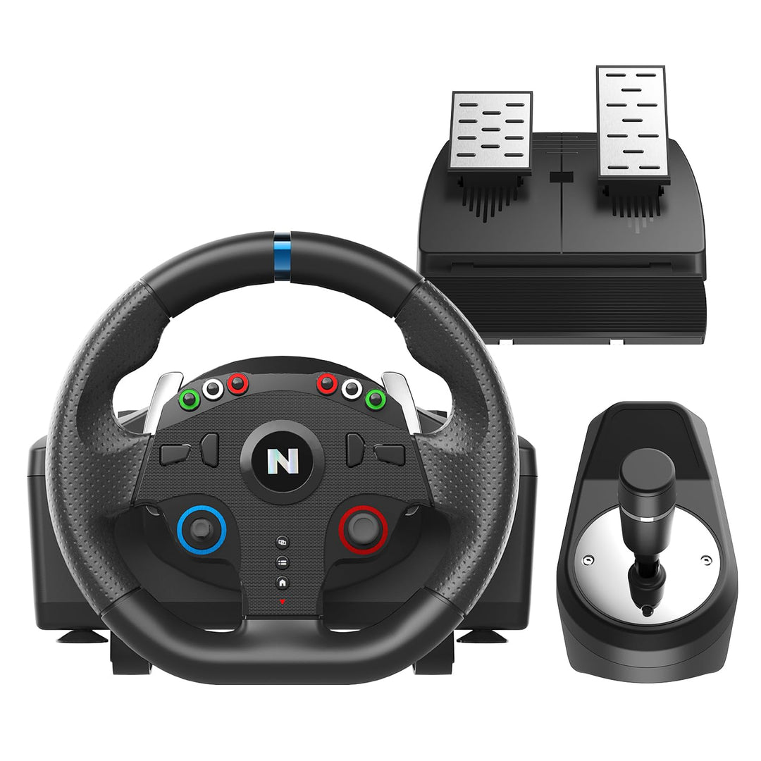 NITHO Drive Pro ONE Competition Gaming Rennlenkrad mit Pedalen und Schalthebel, 270-Grad-Spielelenkr