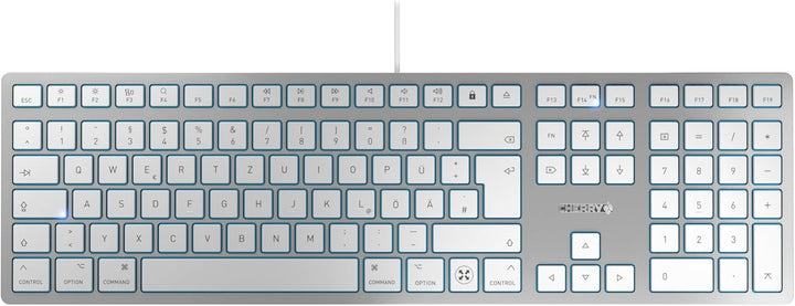 CHERRY KC 6000C for MAC, kabelgebundene Tastatur, Mac-Layout, Deutsches Layout (QWERTZ), USB-C-Ansch