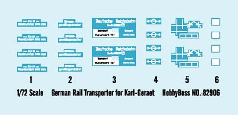 Hobby Boss 82906 Modellbausatz German Rail Transporter für Karl-Gerät