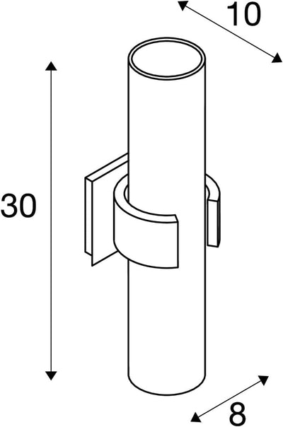 SLV Wandlampe DENA 2 für die Innen-Beleuchtung von Wänden, Design Wandleuchte, LED Wandbeleuchtung,