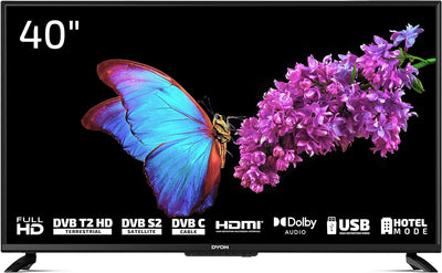 DYON Enter 40 PRO X2 100,3cm (40 Zoll) Fernseher (Full-HD, Triple Tuner (DVB-C/-S2/-T2), Hotelmodus,