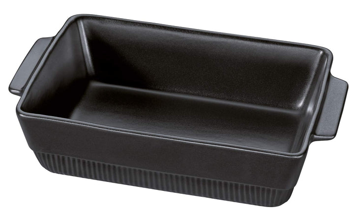Spring Auflaufform Chalet Rechteckig, 35 x 21 cm, Schwarz, Ofenkeramik