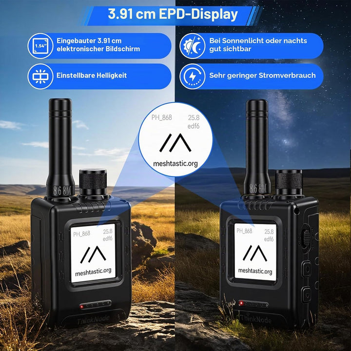 LoRa Meshtastic Devices ThinkNode M5 with GPS ESP32-S3 | WiFi Bluetooth 1.54 E-Ink Display SX1262 Wi