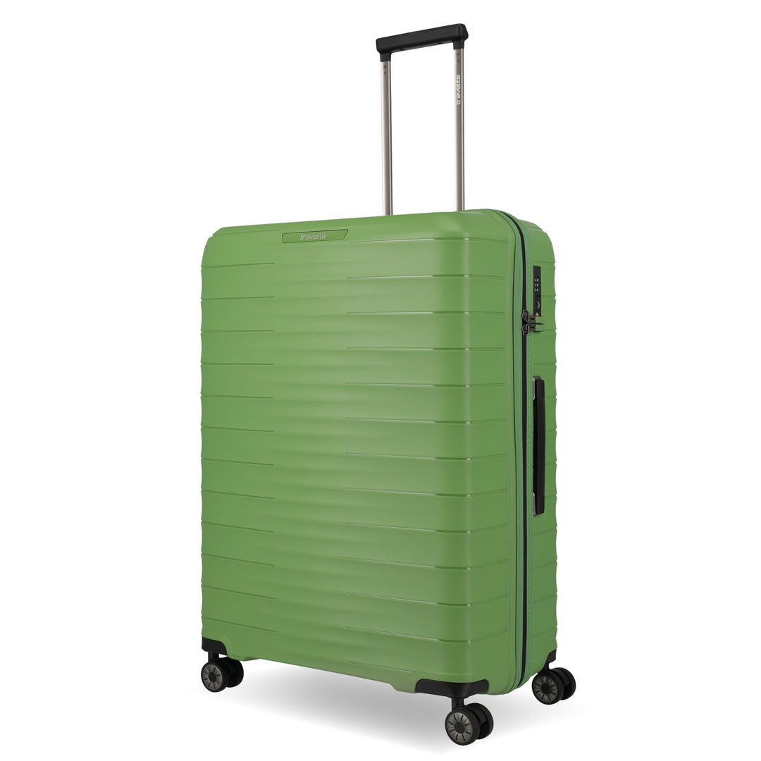 Travelite Koffer gross, MOOBY L, Kratzfeste Hartschale, mit recyceltem Material, 77 cm, 106 l, 3,7 k