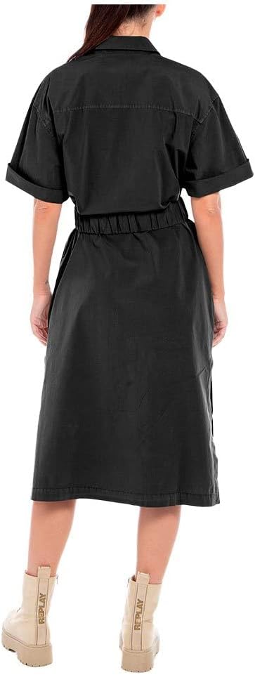 REPLAY Damen Kleid, XXS 099 Blackboard