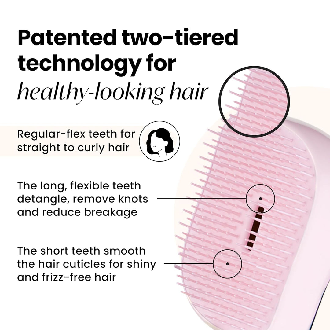Tangle Teezer Haarbürste Compact Styler Pearlescent Matte - Kompakte Bürste für unterwegs - Entwirre