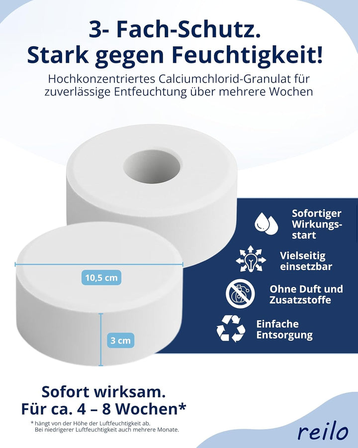48x 450g Luftentfeuchter TAB, Nachfüllpack, 48