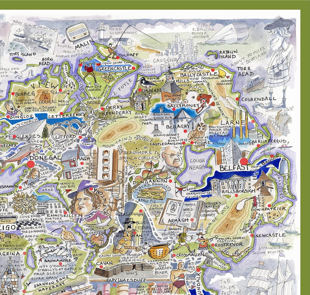 Map of Ireland Jigsaw 1000 Piece Puzzle