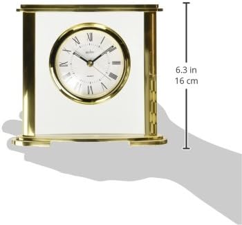 Acctim Tischuhr, Quarz, Kaminuhr, Metall, Gold, Einheitsgrösse
