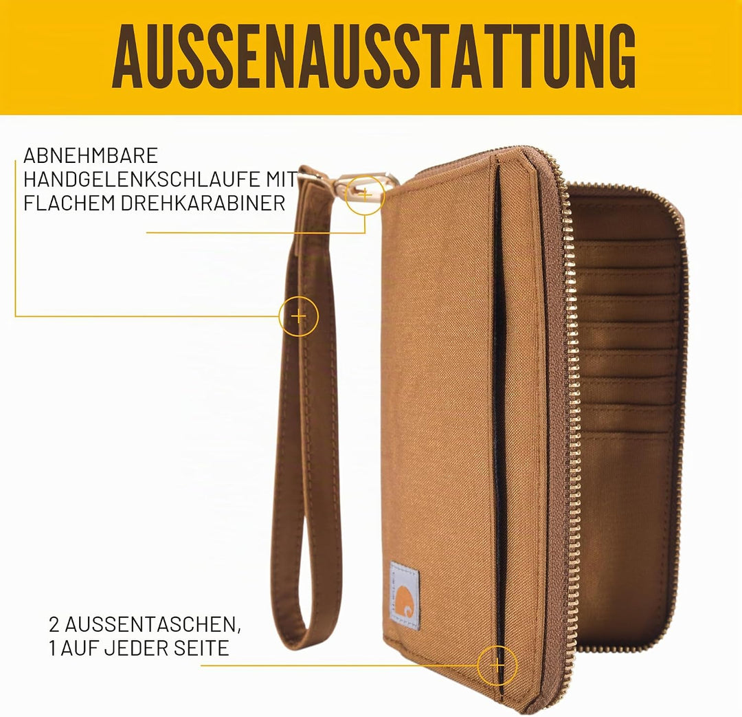 Carhartt Einheitsgrösse Nylon Duck Lay-flat Clutch (Schwarz), Einheitsgrösse Nylon Duck Lay-flat Clu