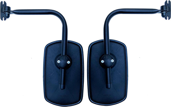 MelTruck® 2x Aussenspiegel 260x155 mm Ø14-20 mm E20 und Spiegelhalter für LKW Bagger Traktor