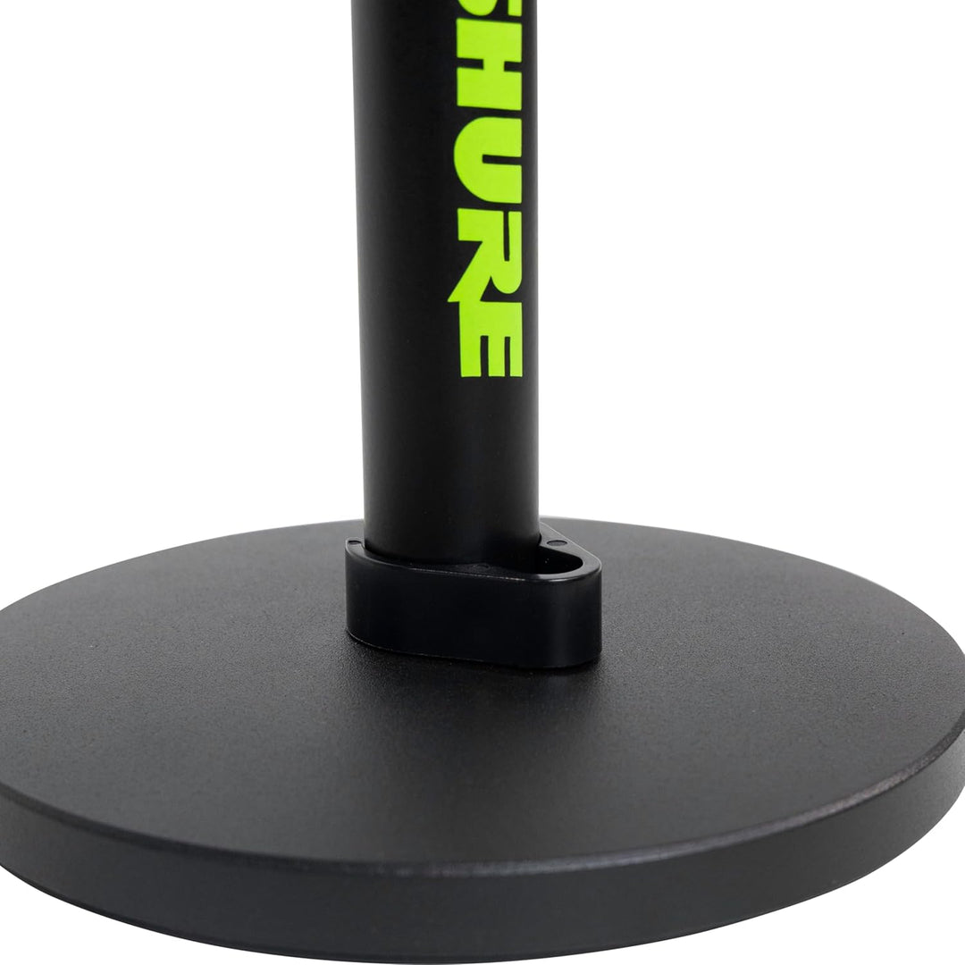 Shure by Gator Höhenverstellbarer Desktop-Mikrofonständer mit 6"-Rundsockel, schwarz (SH-DESKTOP1),