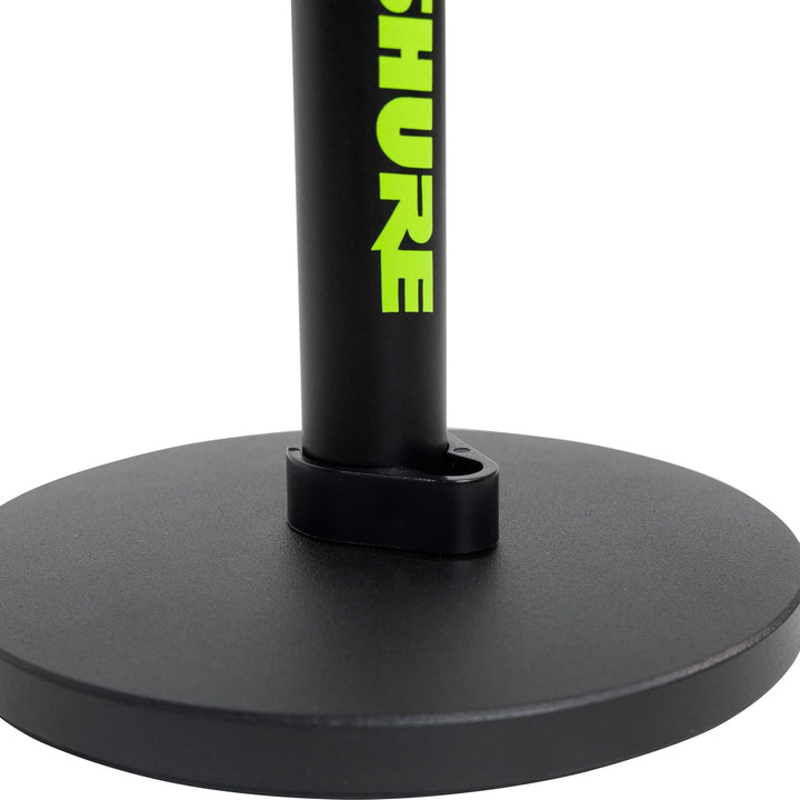 Shure by Gator Höhenverstellbarer Desktop-Mikrofonständer mit 6"-Rundsockel, schwarz (SH-DESKTOP1),