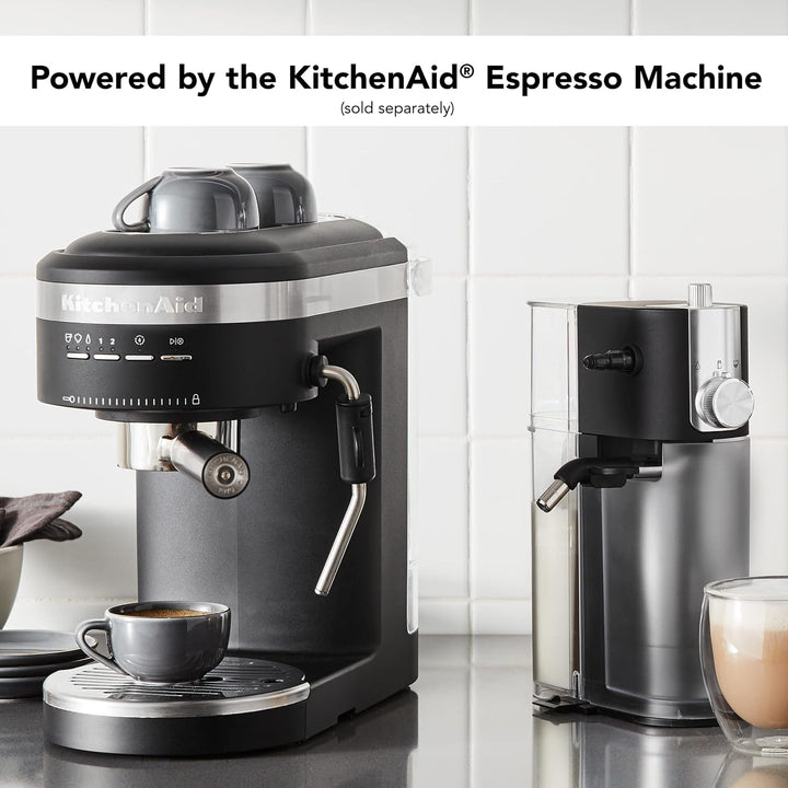 KitchenAid KESMK4BM Automatischer Milchaufschäumer-Aufsatz, plastik, Matte Black