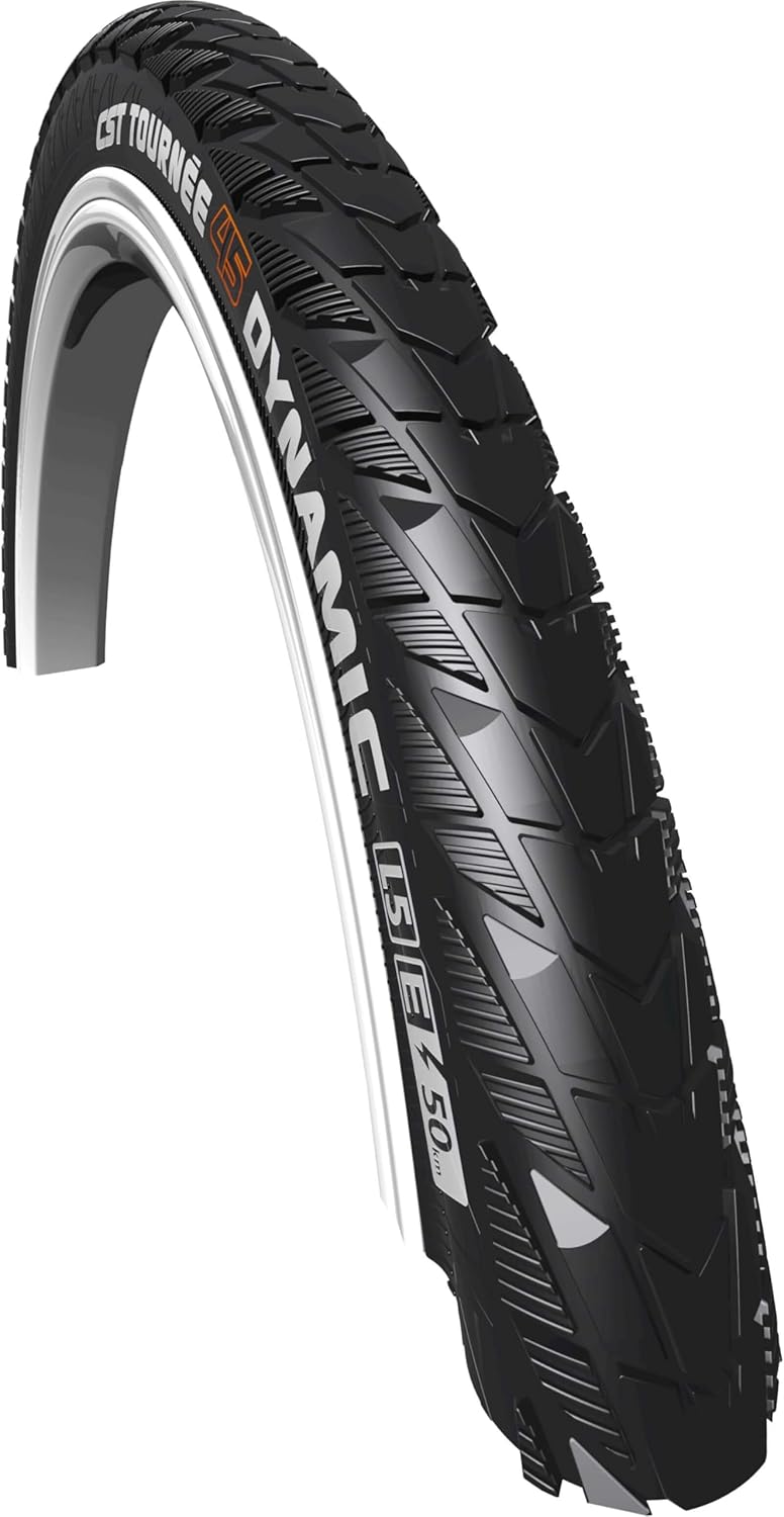 CST Tournee Radfahren, Abdeckung Tourney Dynamic City 28 x 1.40 Rig.Schwarz, T.U