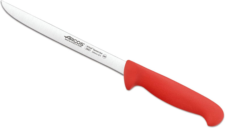 Arcos Serie 2900 - Filetmesser - Klinge Nitrum Edelstahl 200 mm - HandGriff Polypropylen Farbe Rot 1