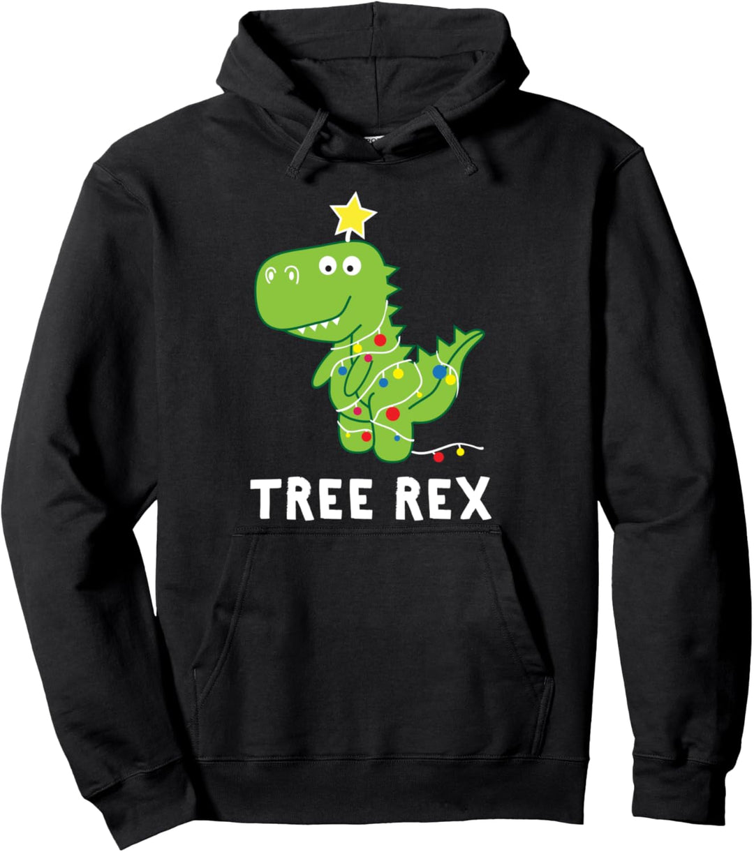 Tree Rex Weihnachts-Pyjama, lustiges Dinosaurier-Design, Geschenk Pullover Hoodie