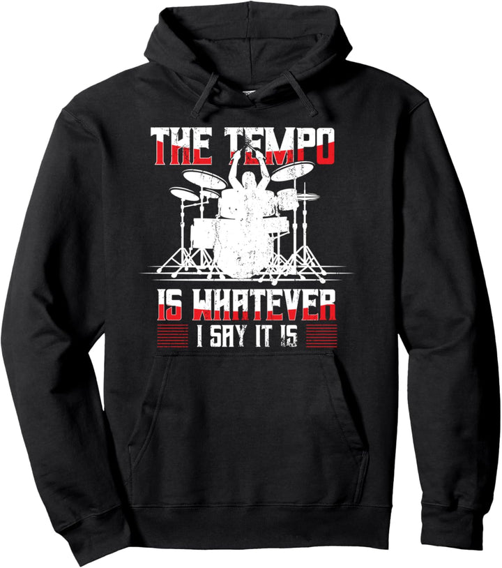 Rock Musiker Geschenk Retro Drumsticks Schlagzeug Pullover Hoodie