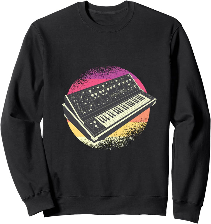 Elektronischer Musiker Vintage Dj Synthesizer Sweatshirt