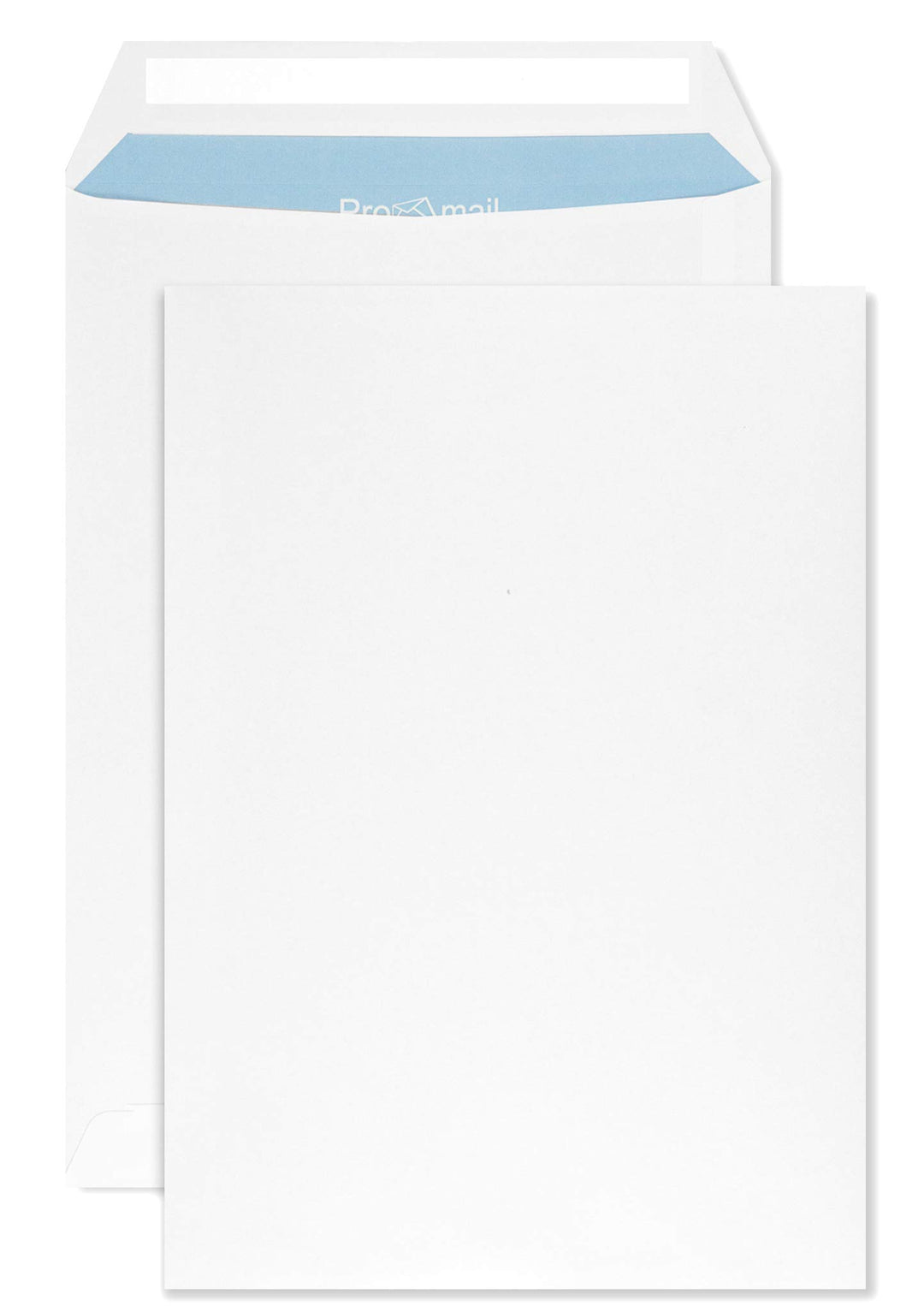 Netuno 500 Versandtaschen DIN B5 Weiss 17,6 x 25 cm 90g Geschäfts-Umschläge gross gerade Klappe Haft