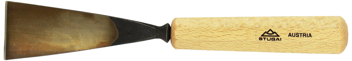 STUBAI Stemmeisen Stechbeitel Serie 52 - Form 5 | Gerades Hohleisen - 45 mm, mit Holzgriff, zum Vors