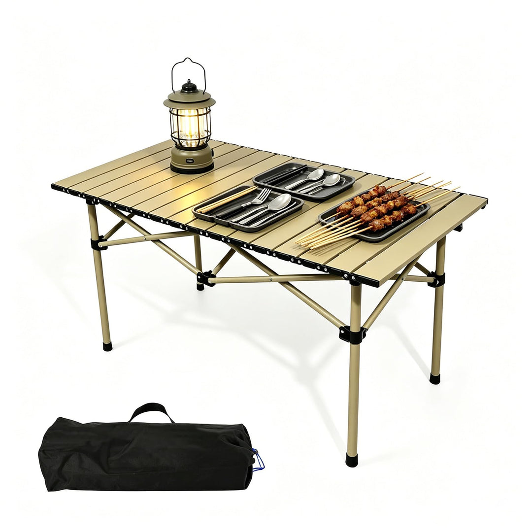 Campingtisch Klappbar, Klapptisch Camping, Campingtisch Faltbar mit Tasche für Picknick Kochen Wande