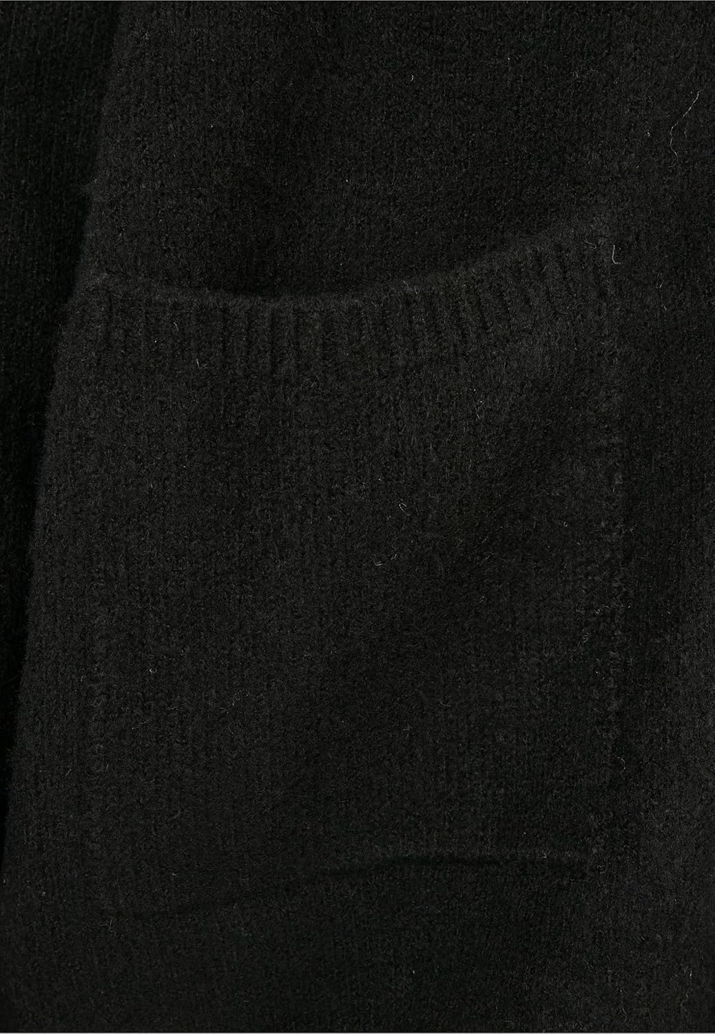 Urban Classics Damen Ladies Chunky Fluffy Knit Cardigan Strickjacke M Schwarz, M Schwarz