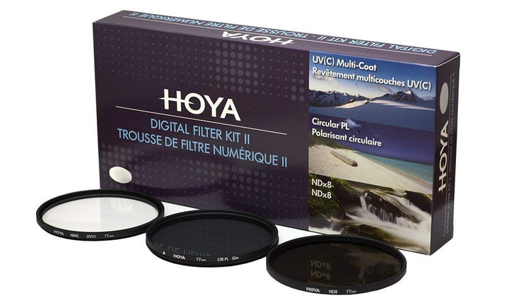 Hoya Digital Filter Kit (43mm) inklusiv Cirkular Polfilter/ND-Filter (NDx8)/HMC-C, UV-Filter YKITDG0